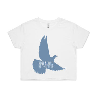 The People's Bird - Teal - Womens Crop Tee Thumbnail