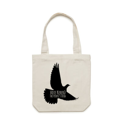 The People's Bird - Black - Carrie Tote Bag  Thumbnail